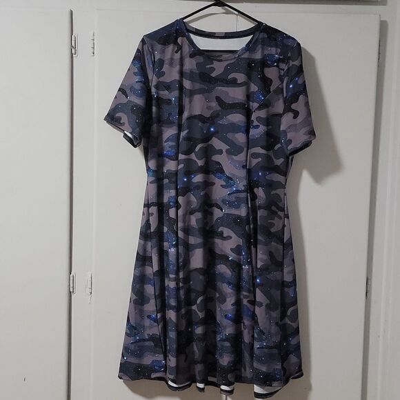Blackmilk Galaxy Camo Evil Tee Dress - Picture 6 of 6